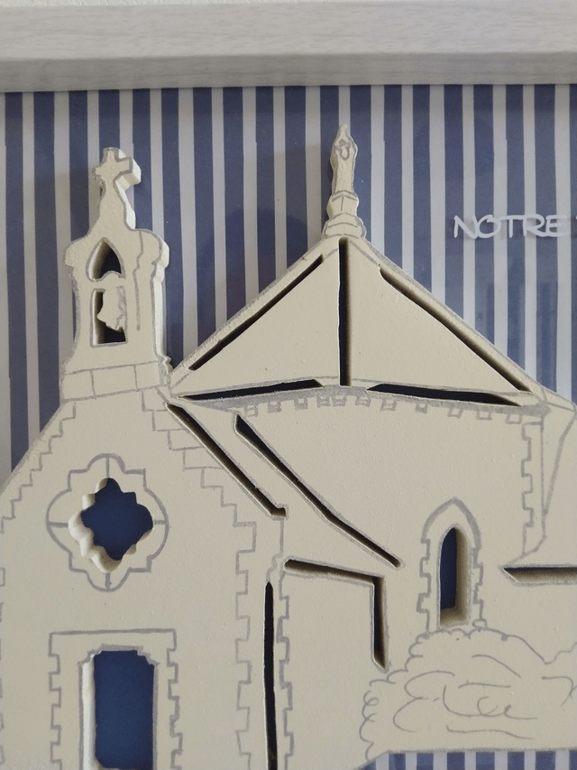 Cadre déco chantourné - Notre Dame de la Côte