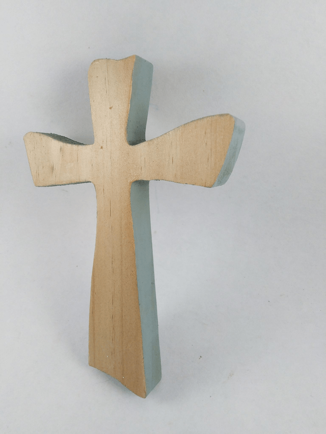 Croix en bois massif Bi-colore 